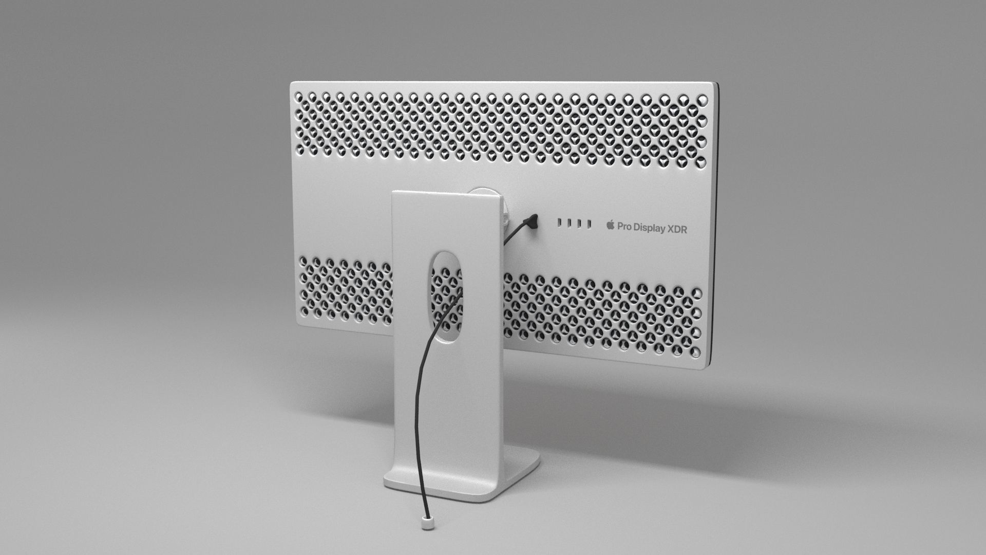 apple Pro Display XDR display middlepoly 3D model_2