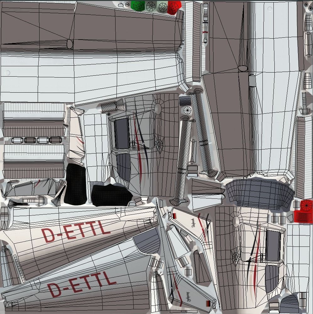 Cessna 172 Low-poly 3D model_9