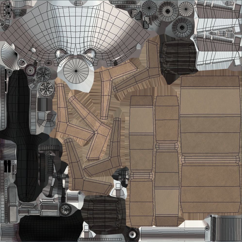 Cessna 172 Low-poly 3D model_10