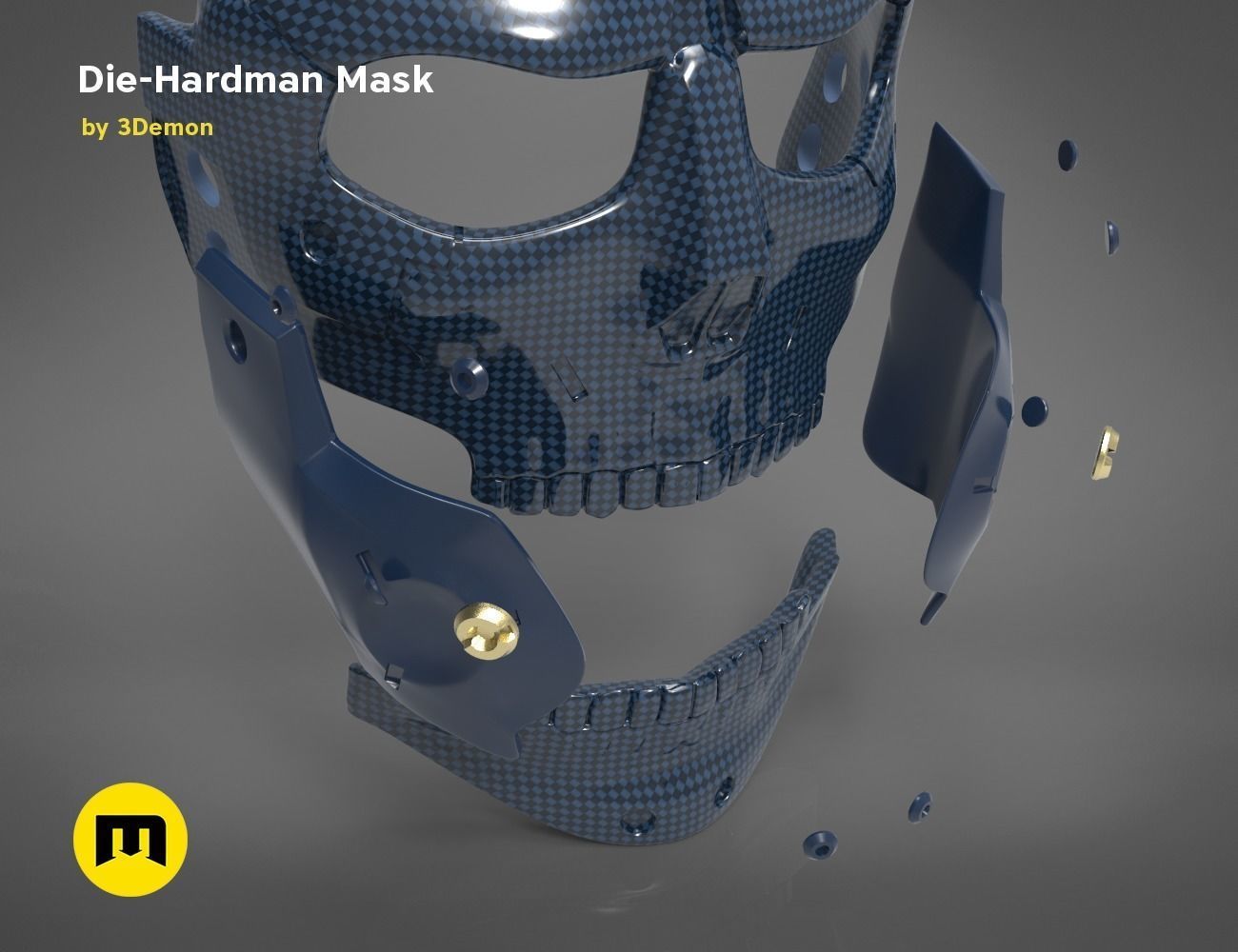 Die-Hardman mask - Death Stranding 3D print model_8