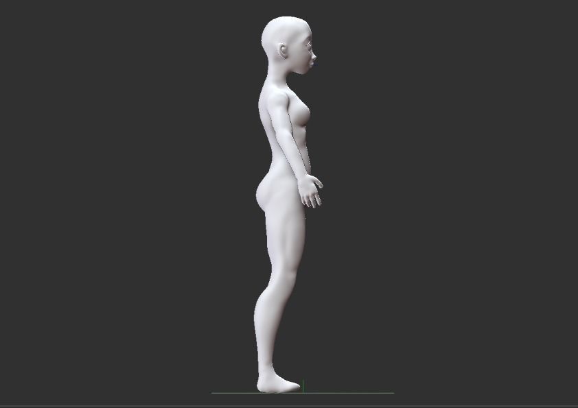 Female Base  3D model_2