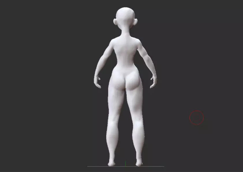 Female Base  3D model_0