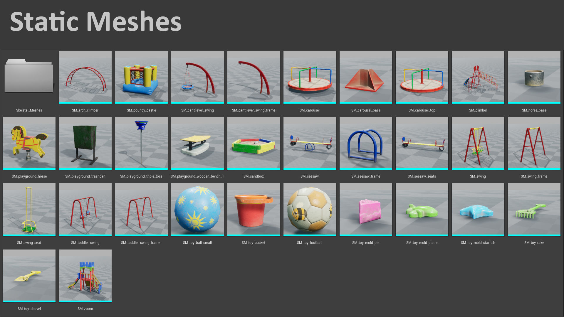 Playground Pack 1 3D Model Collection_42