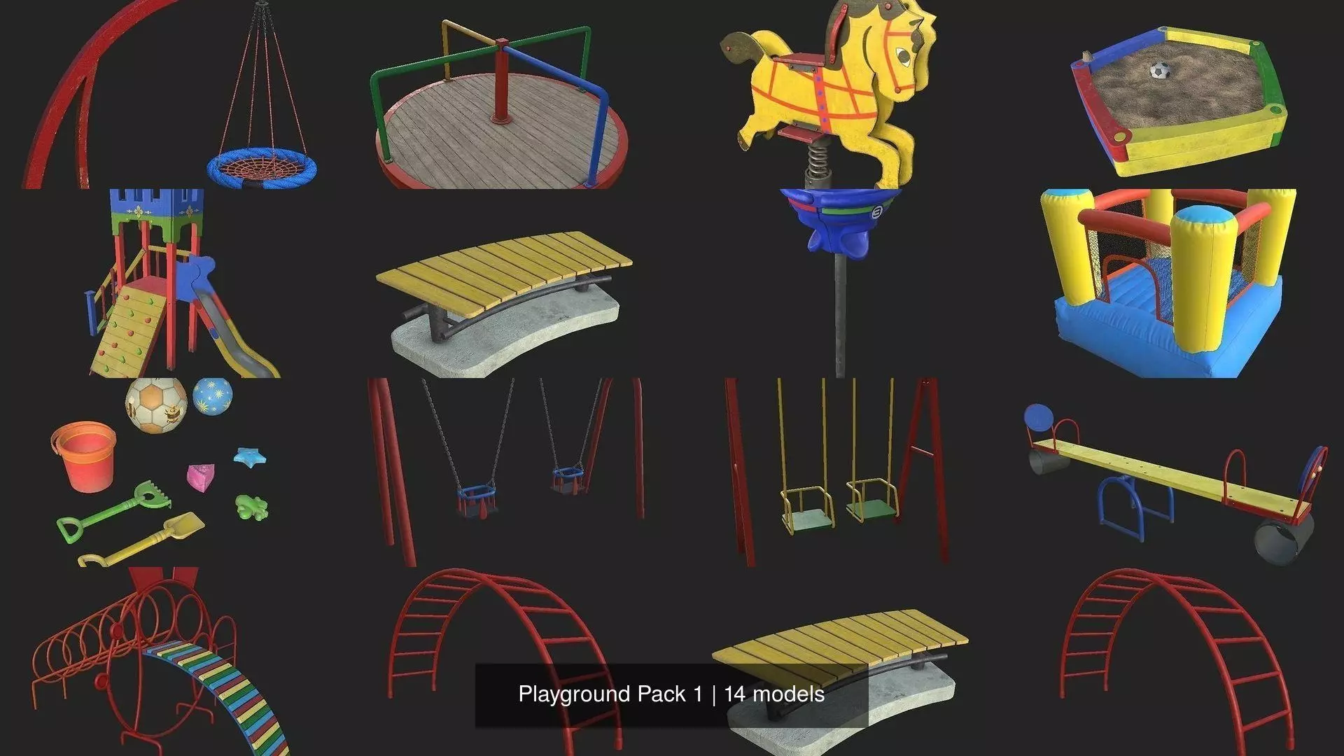 Playground Pack 1 3D Model Collection_15