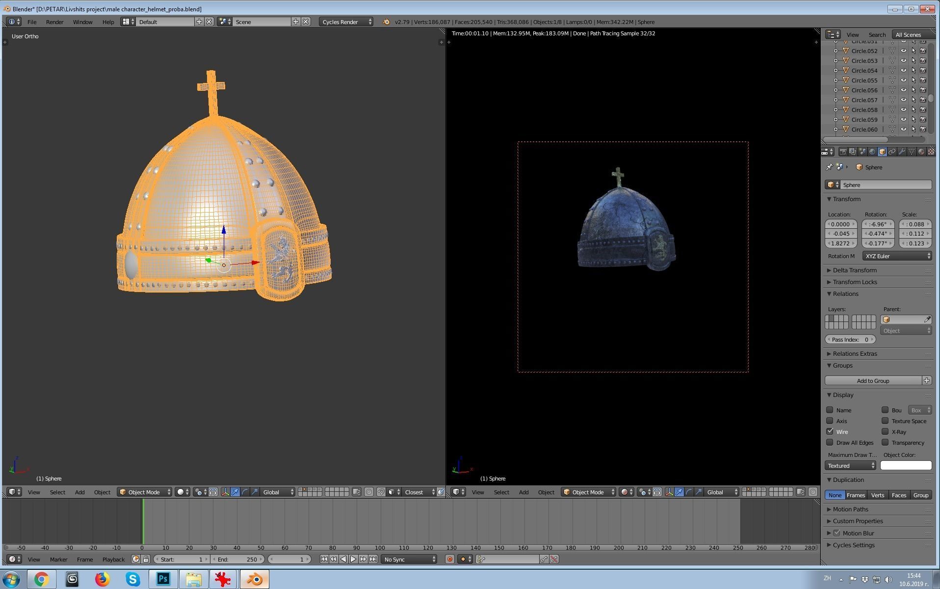 Warrior Helmet 3D print model_8
