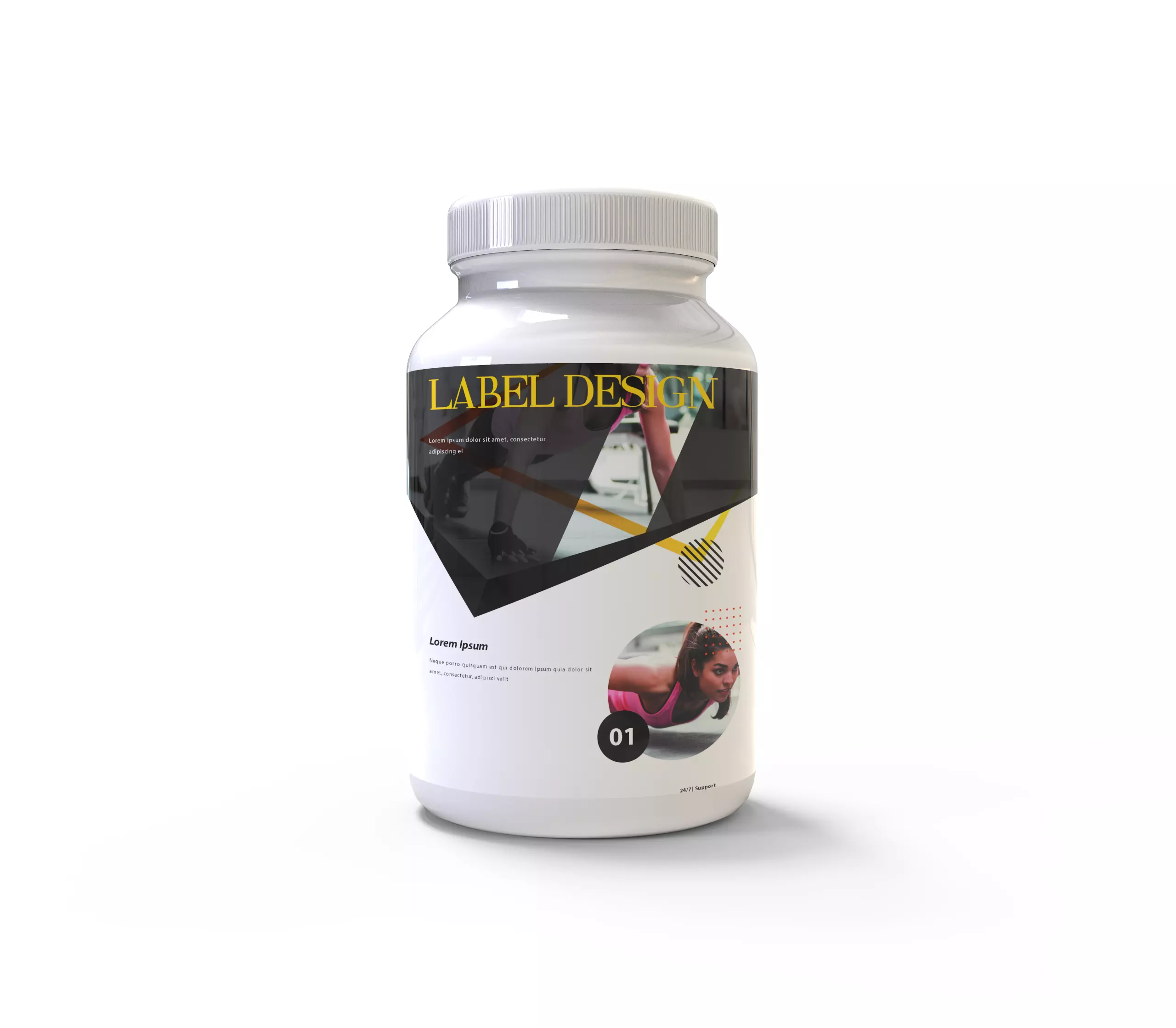 Medical Bottle 3D model_0