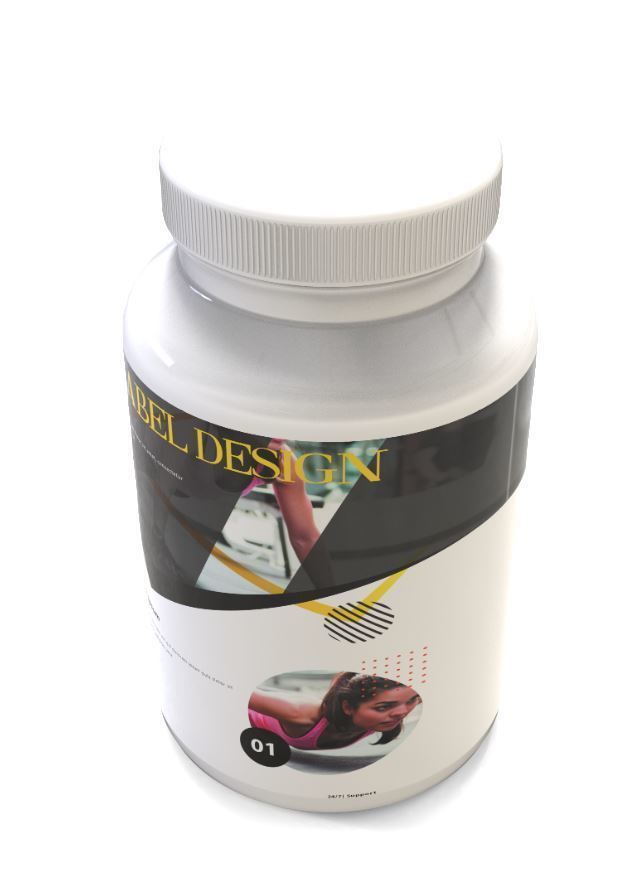 Medical Bottle 3D model_1