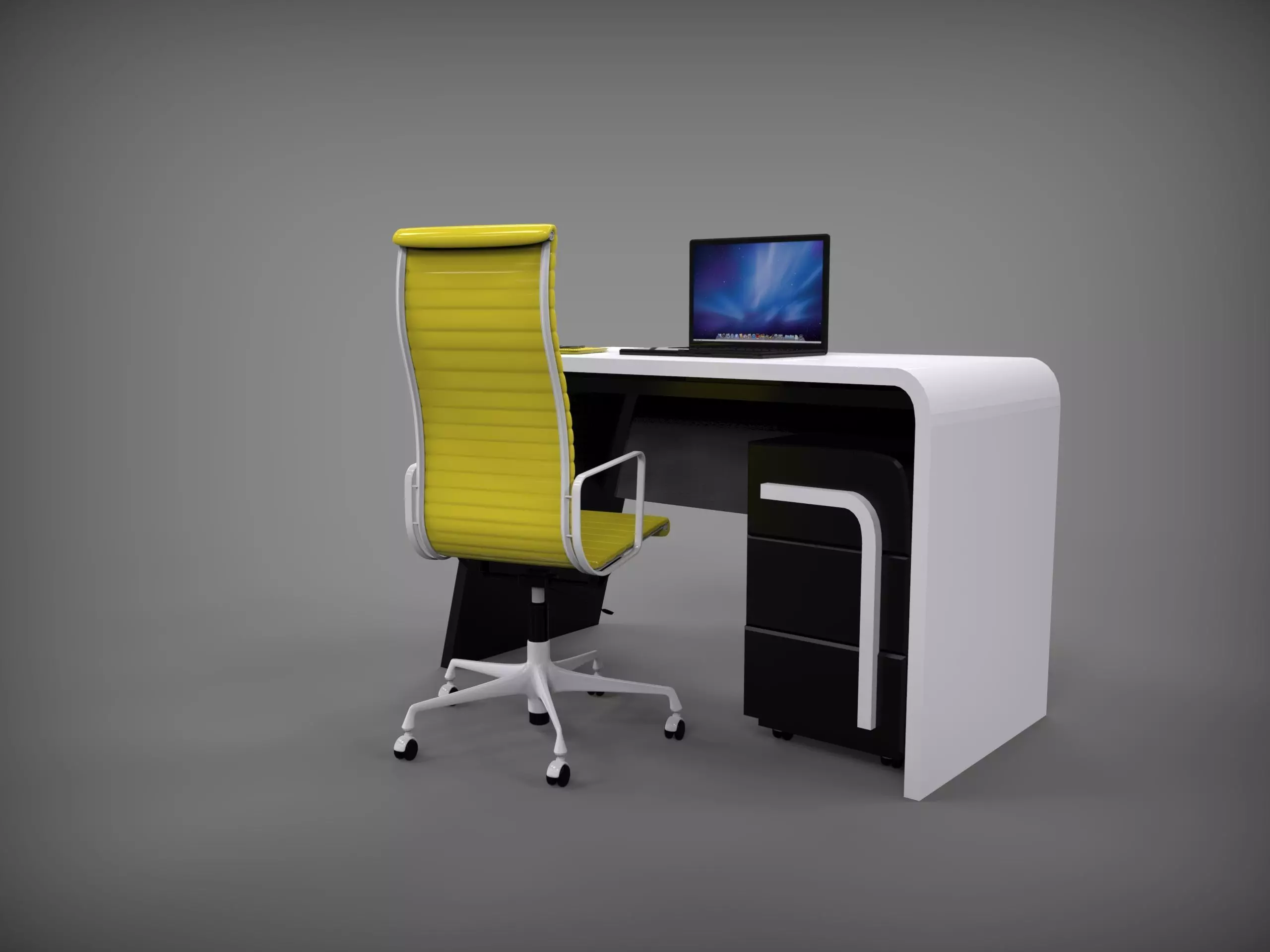 cabinet table 3D model_0