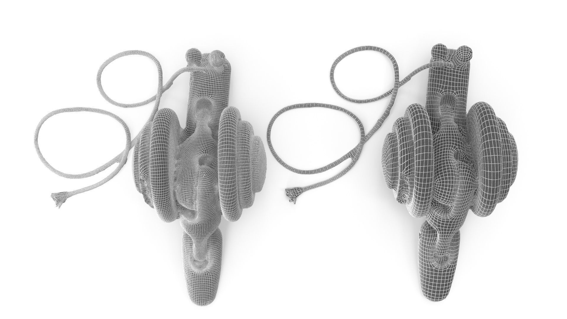 Wooden Toy 02 - Medium and High Poly Version 3D model_3