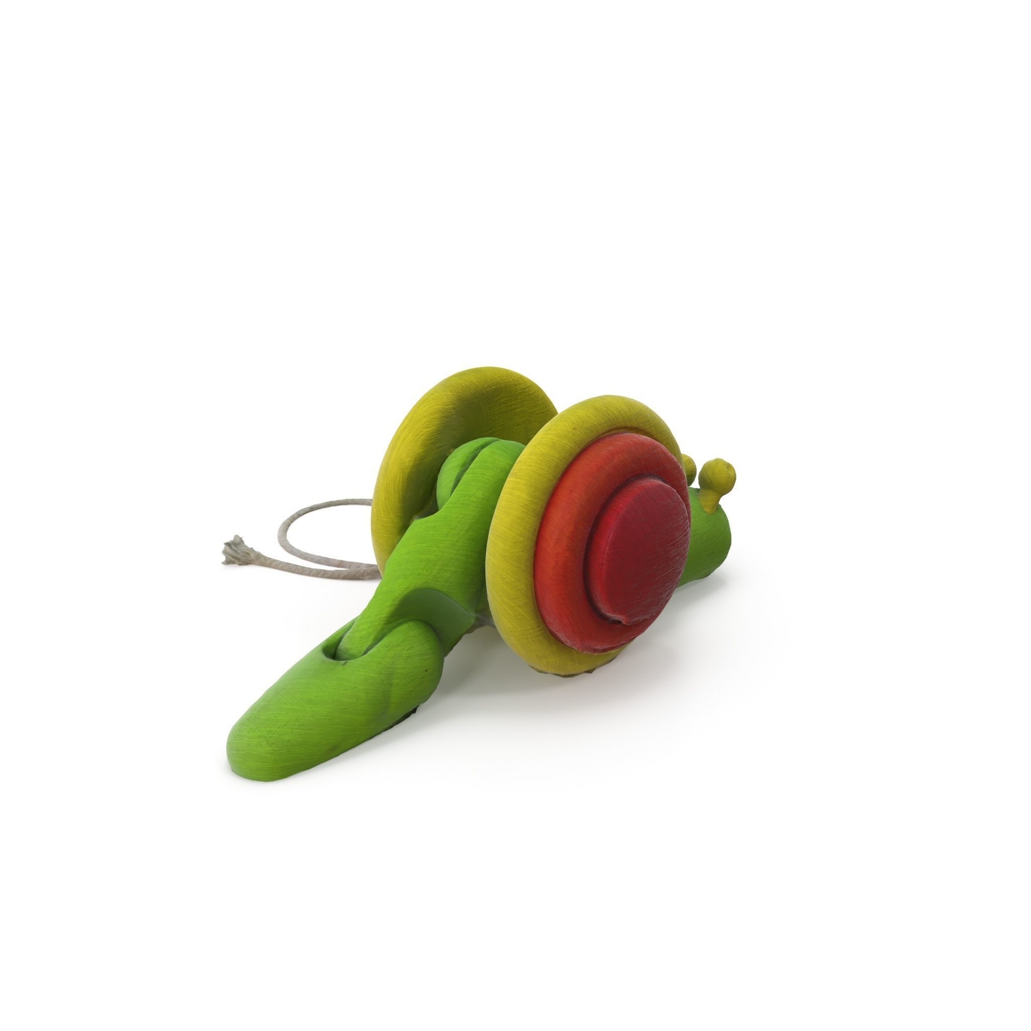 Wooden Toy 02 - Medium and High Poly Version 3D model_1