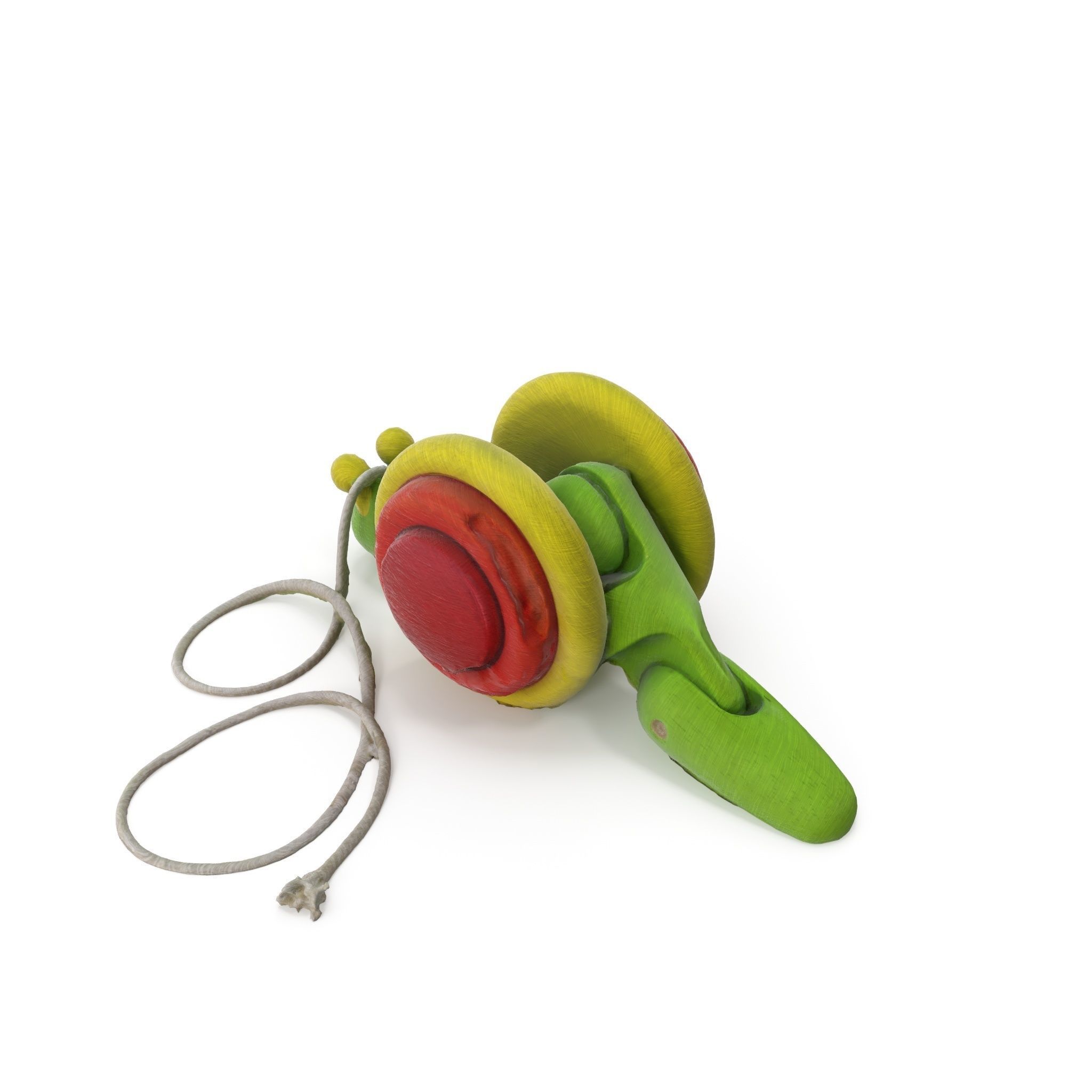 Wooden Toy 02 - Medium and High Poly Version 3D model_12