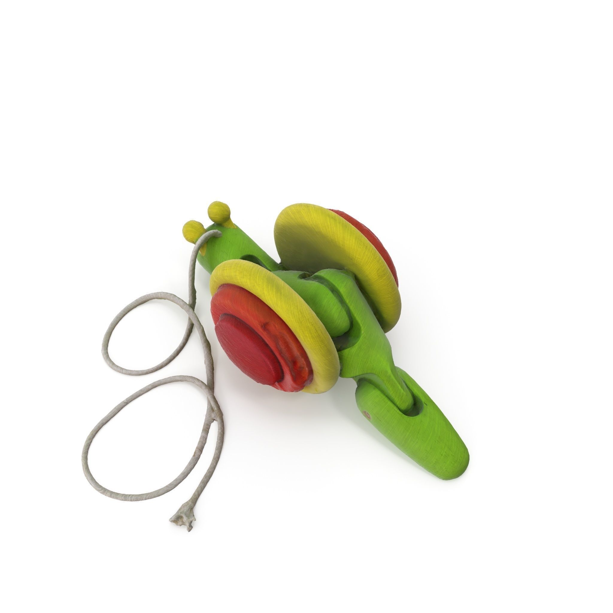 Wooden Toy 02 - Medium and High Poly Version 3D model_9