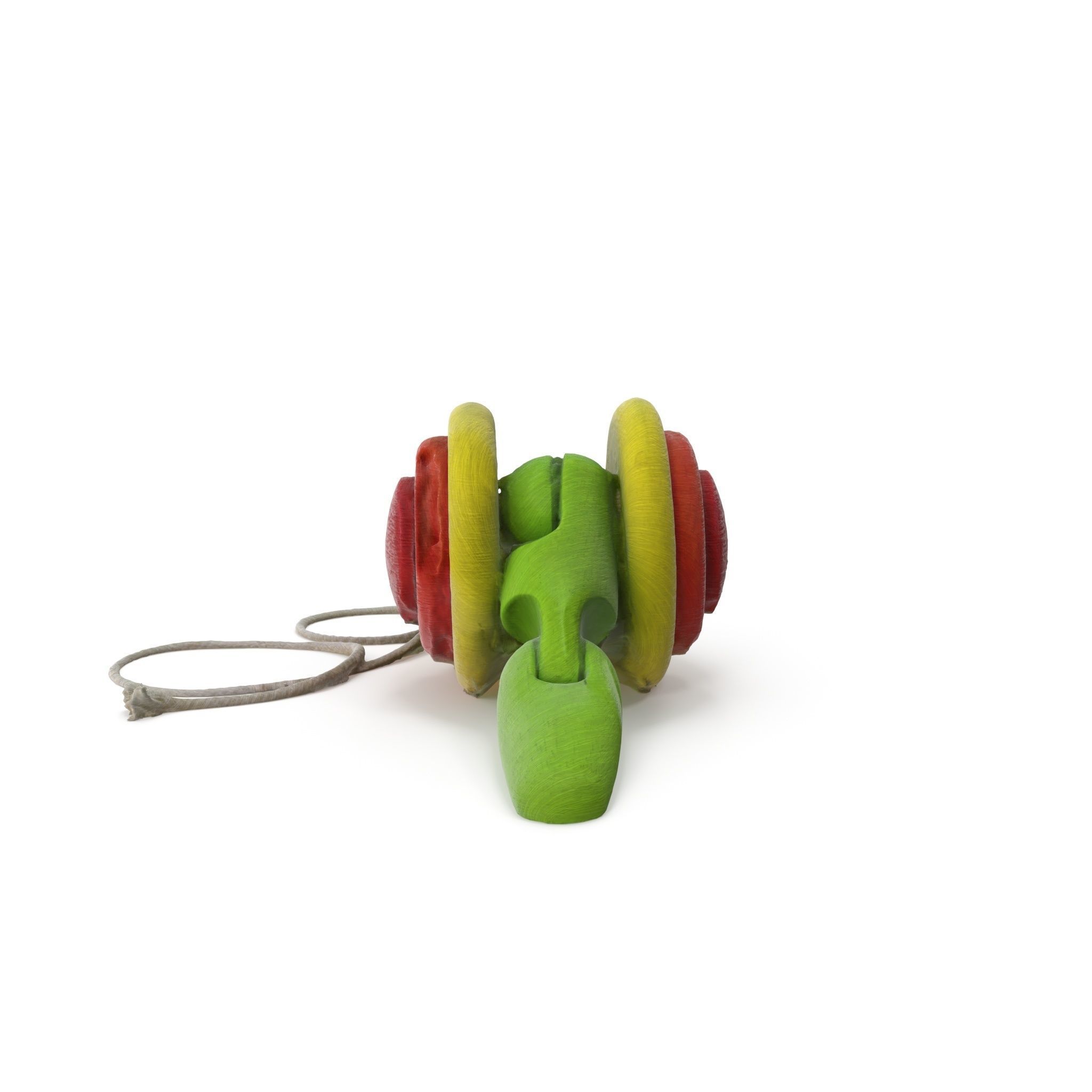 Wooden Toy 02 - Medium and High Poly Version 3D model_14