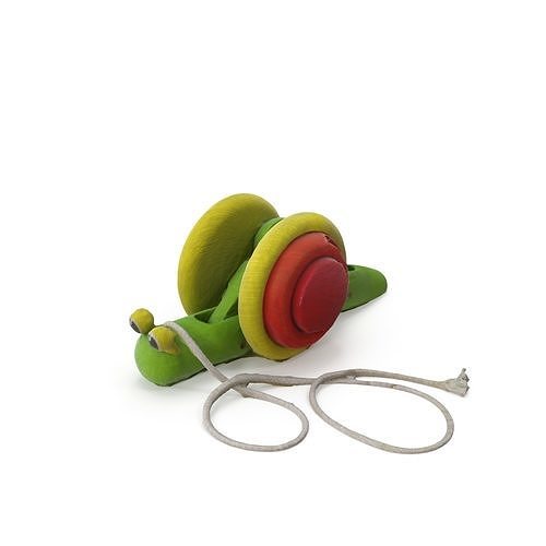 Wooden Toy 02 - Medium and High Poly Version 3D model