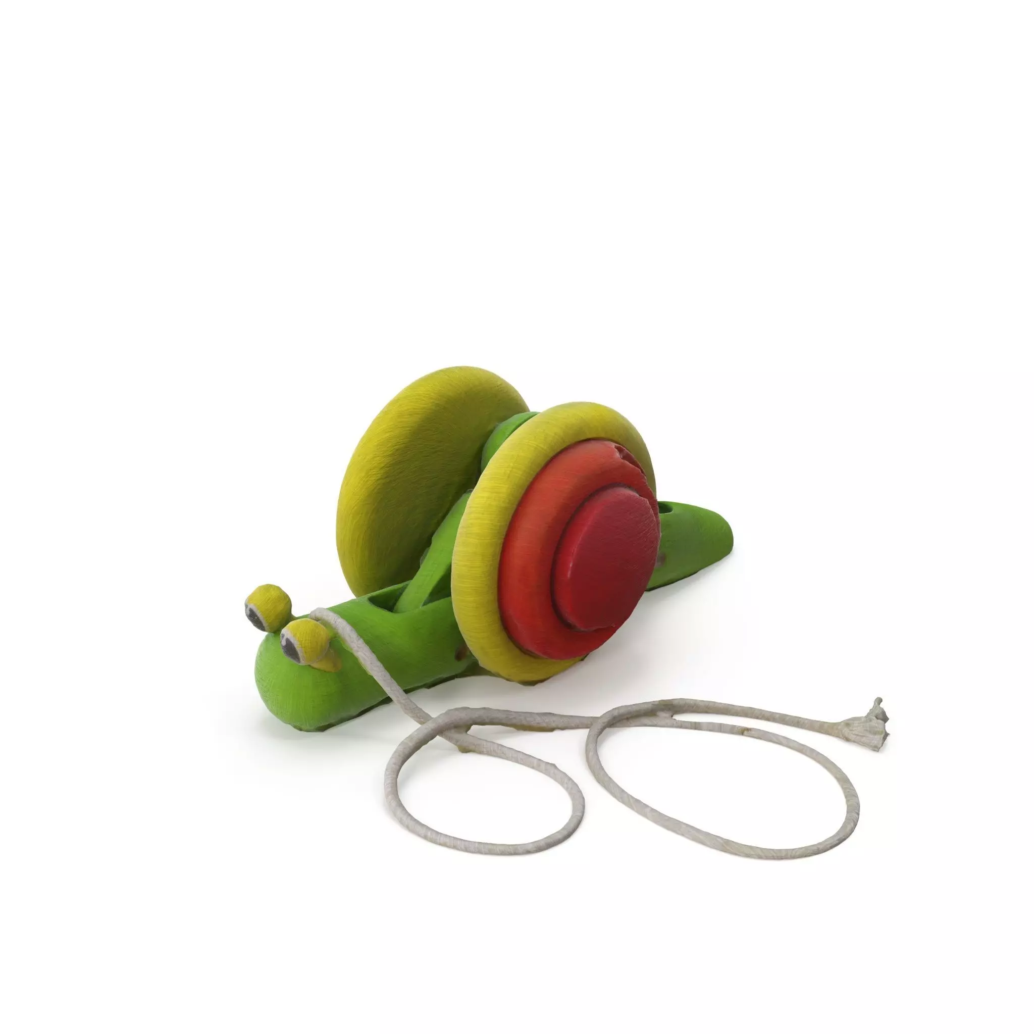 Wooden Toy 02 - Medium and High Poly Version 3D model_0