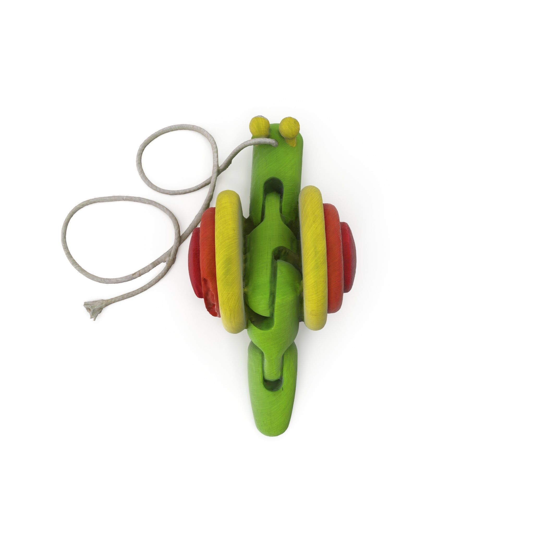 Wooden Toy 02 - Medium and High Poly Version 3D model_5