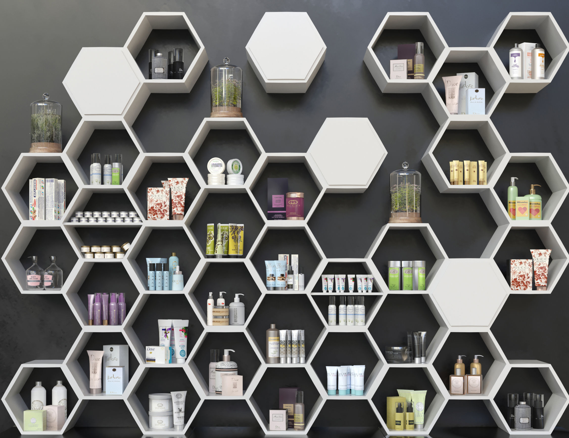 Cosmetics for salon 11 3D model_2