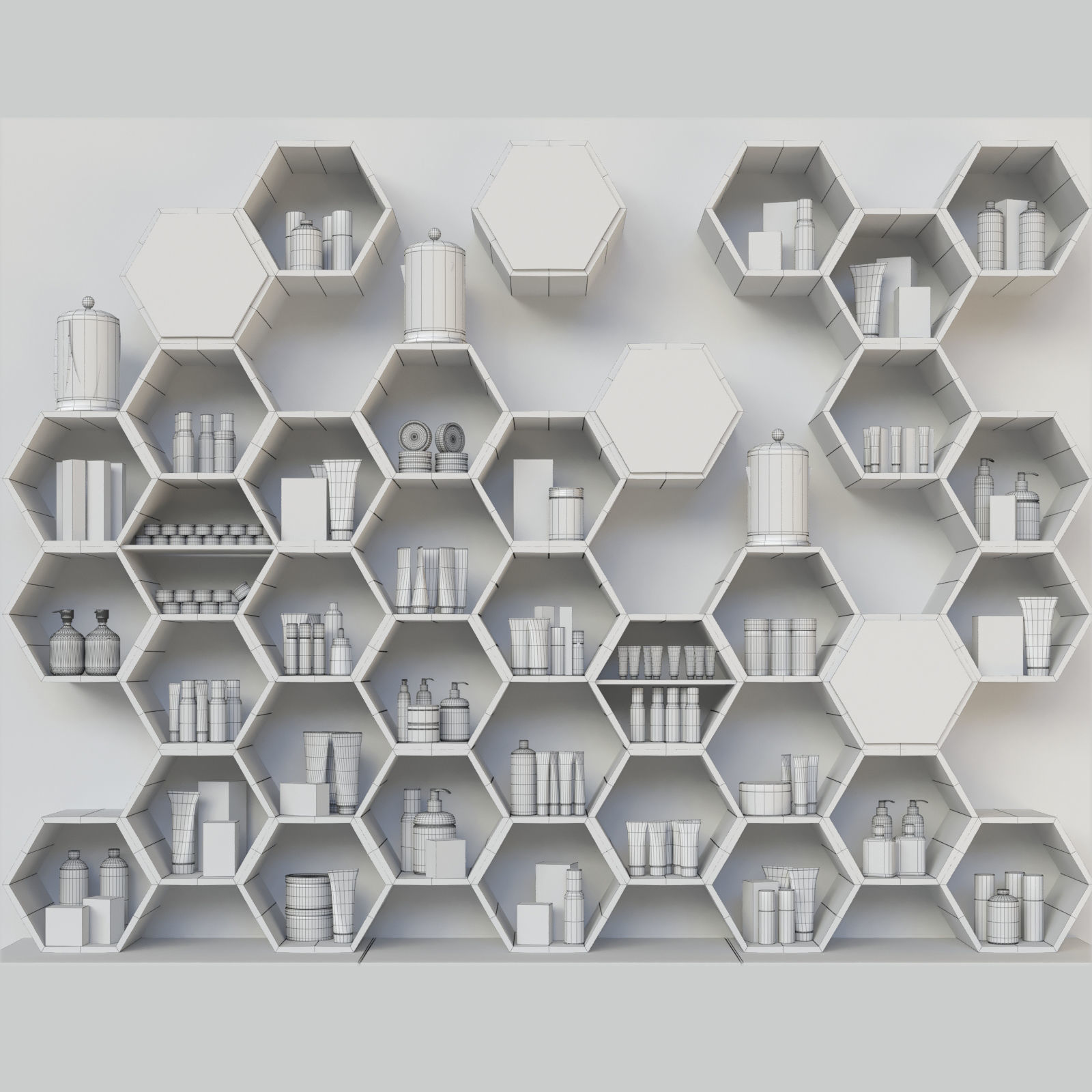 Cosmetics for salon 11 3D model_1