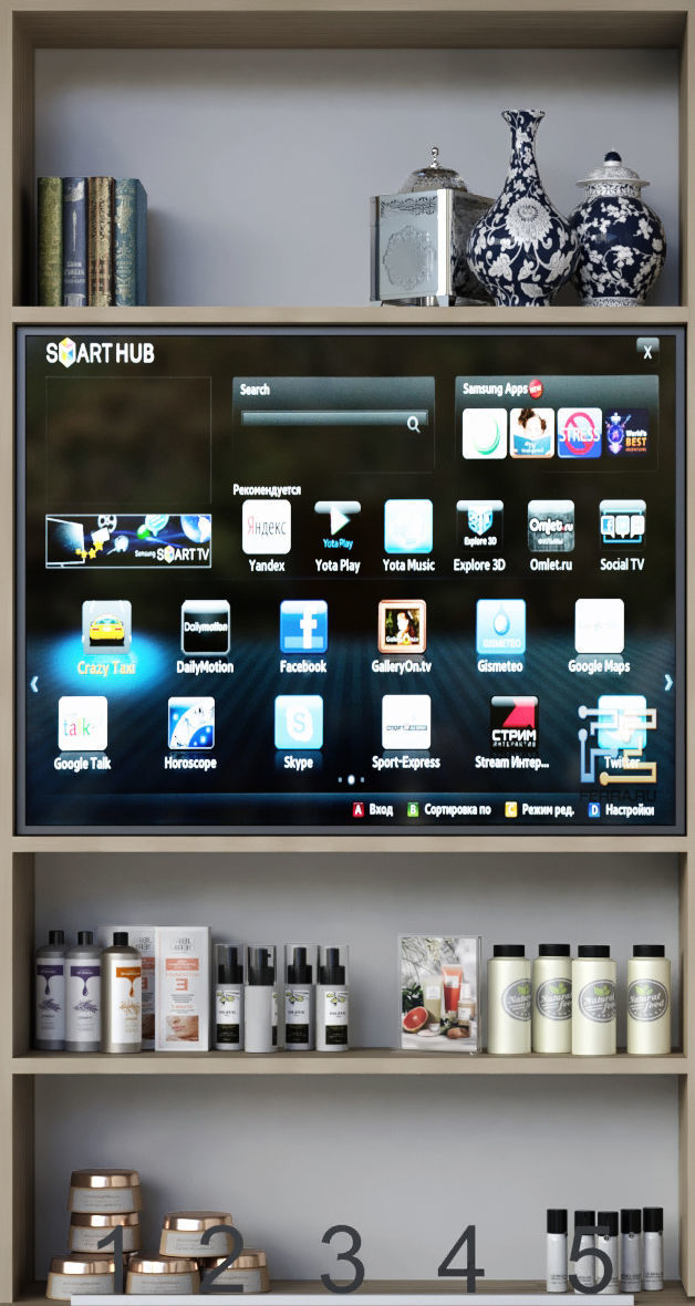 Large set of cosmetics and wardrobe 3D model_4