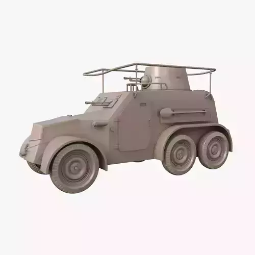 OA vz 30 Armoured Car German Clay Mental Ray