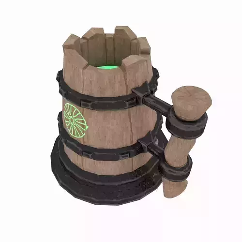 Mug With a Potion Low-poly 3D model