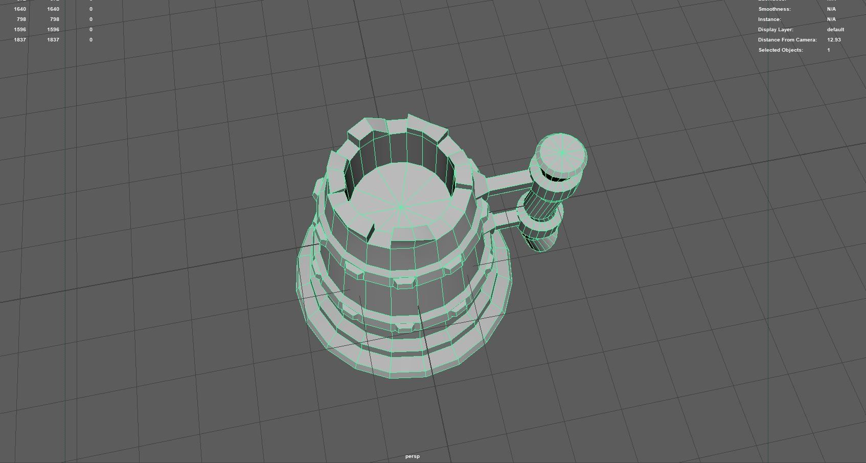 Mug With a Potion Low-poly 3D model_9