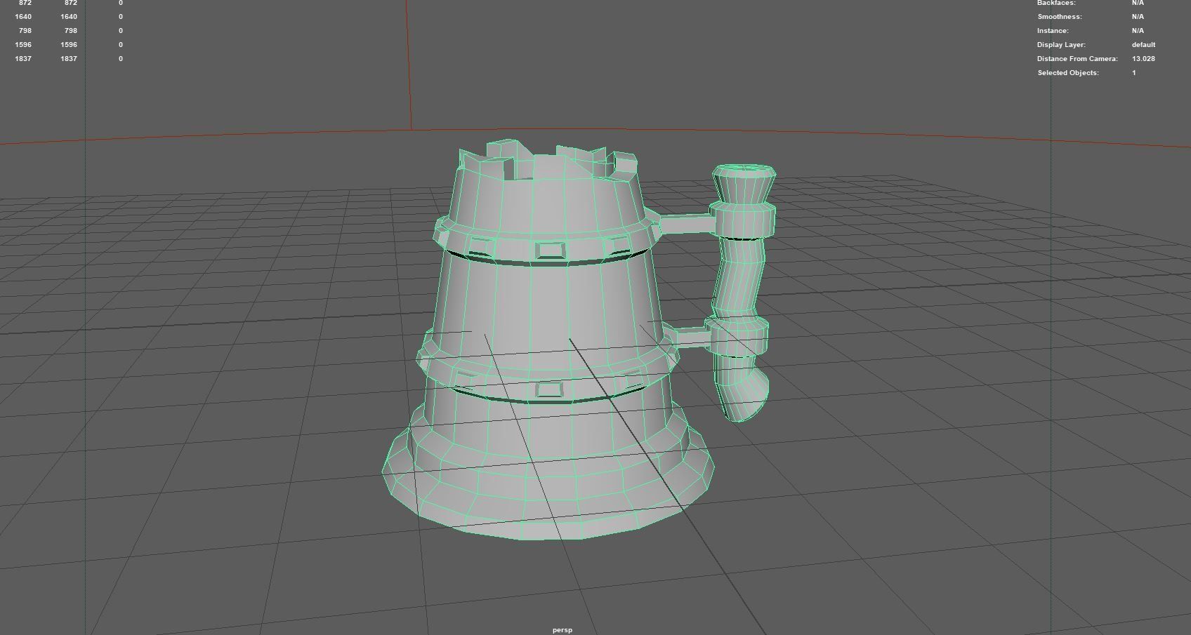 Mug With a Potion Low-poly 3D model_8