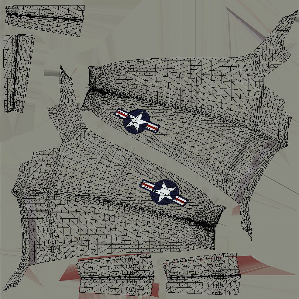 Lockheed P-80 Low-poly 3D model_15