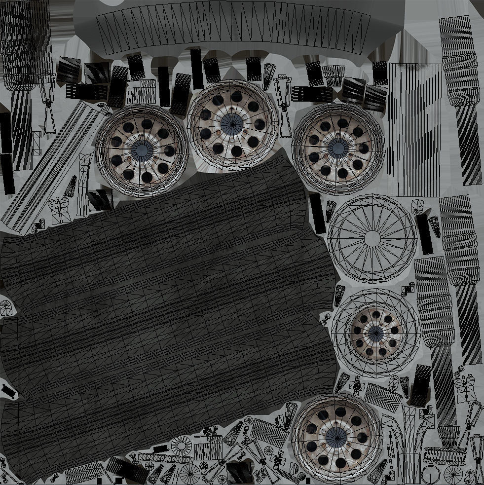 Lockheed P-80 Low-poly 3D model_13