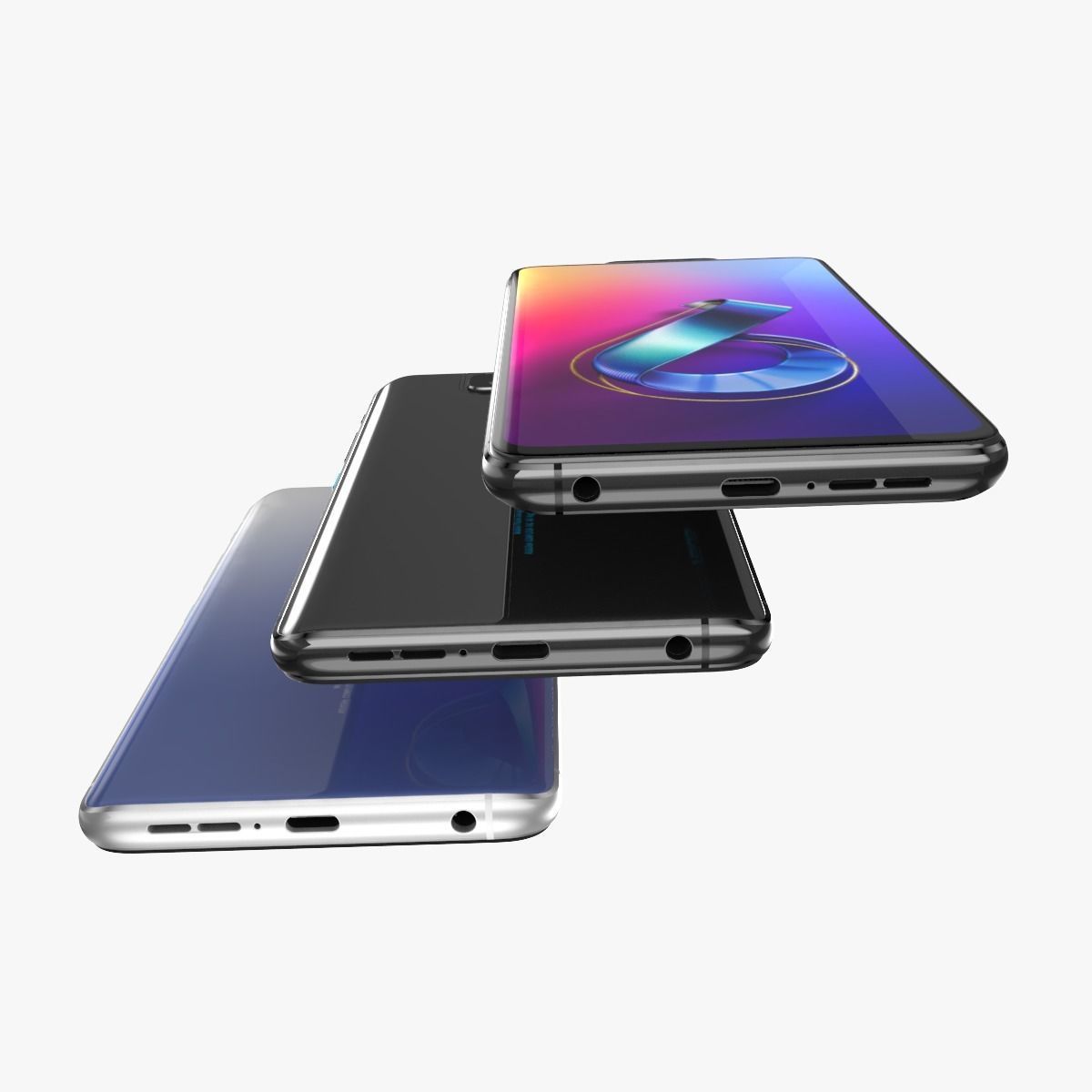 Asus Zenfone 6 ZS630KL All Color 3D model_6