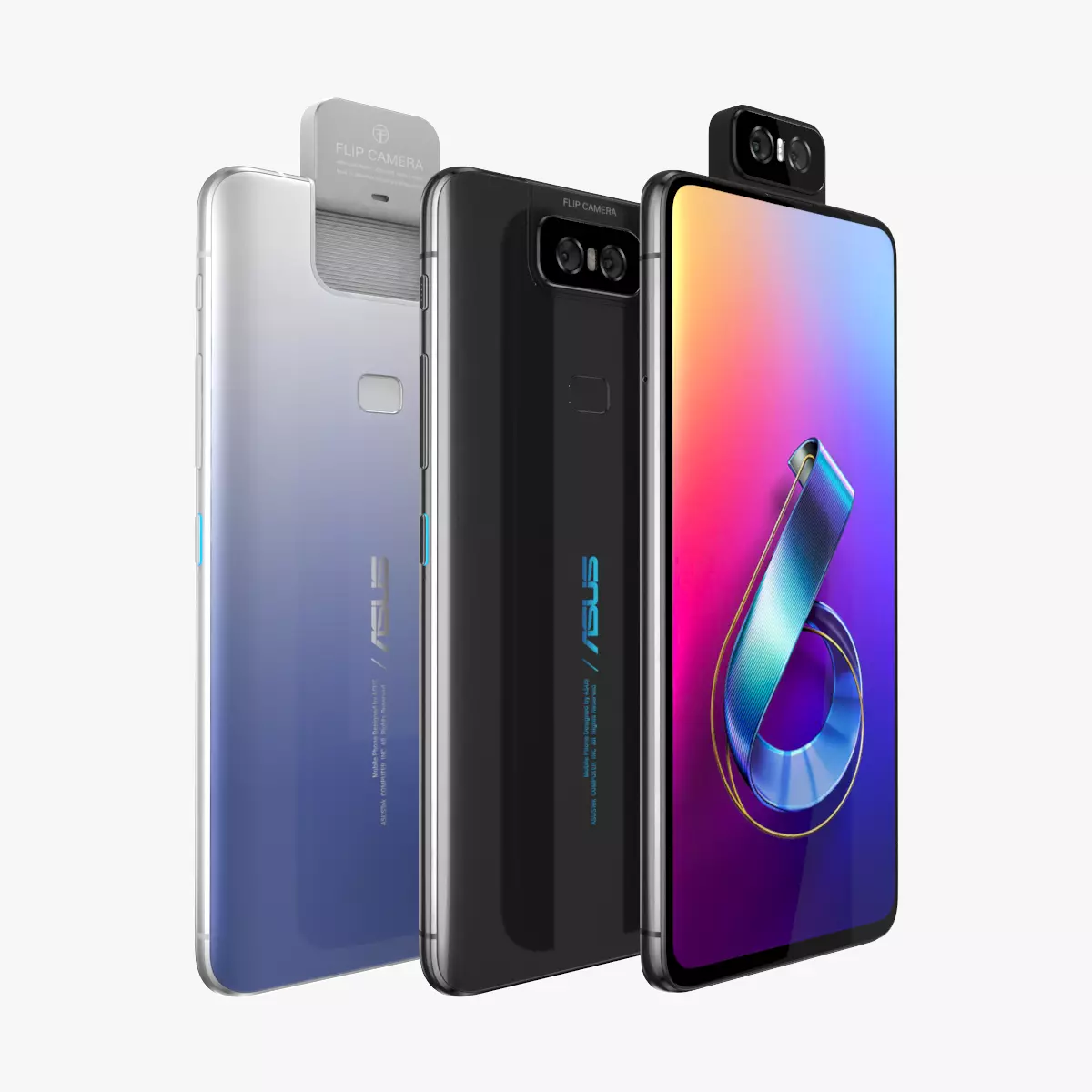 Asus Zenfone 6 ZS630KL All Color 3D model_0
