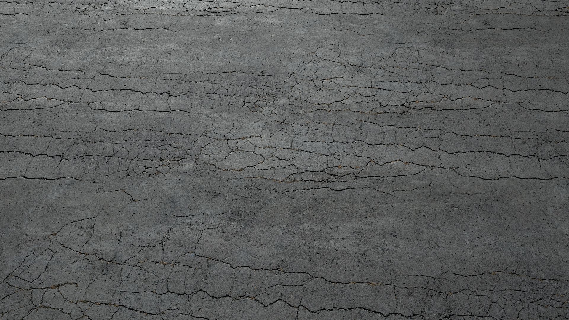 Cracked asphalt scan 45 tile Low-poly 3D model_2