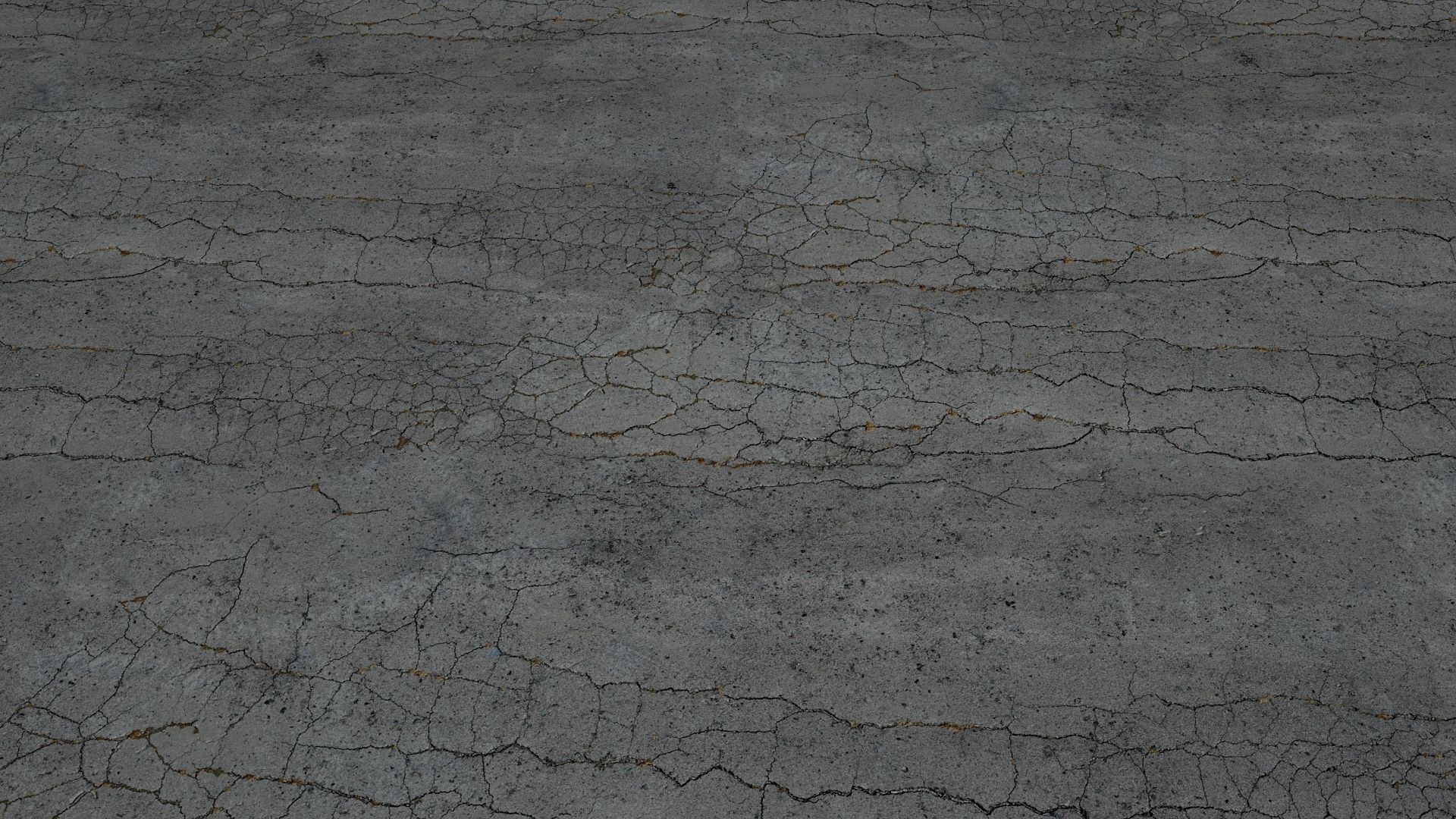 Cracked asphalt scan 45 tile Low-poly 3D model_3
