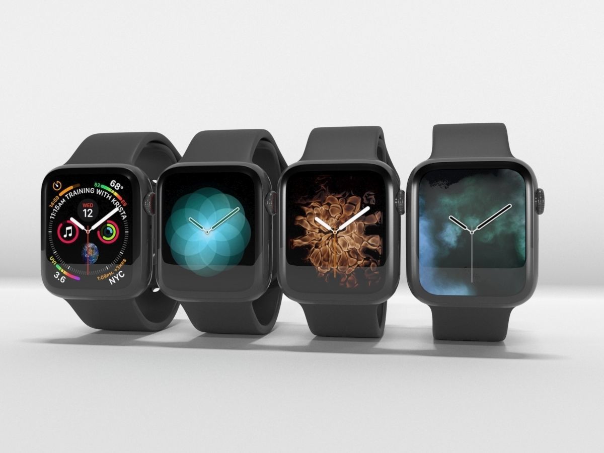 Apple Watch 4 Series Space Gray 3D model_14