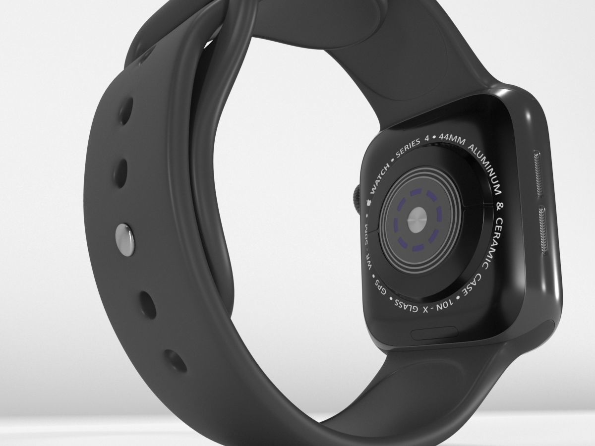 Apple Watch 4 Series Space Gray 3D model_13