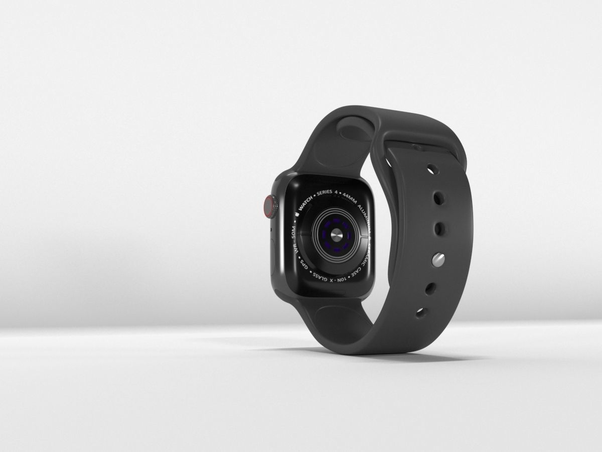 Apple Watch 4 Series Space Gray 3D model_10
