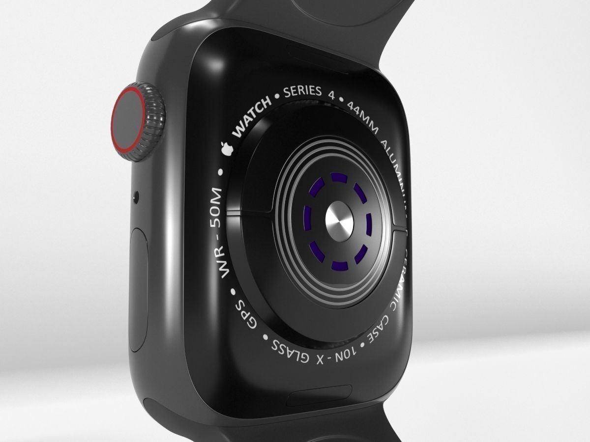 Apple Watch 4 Series Space Gray 3D model_11