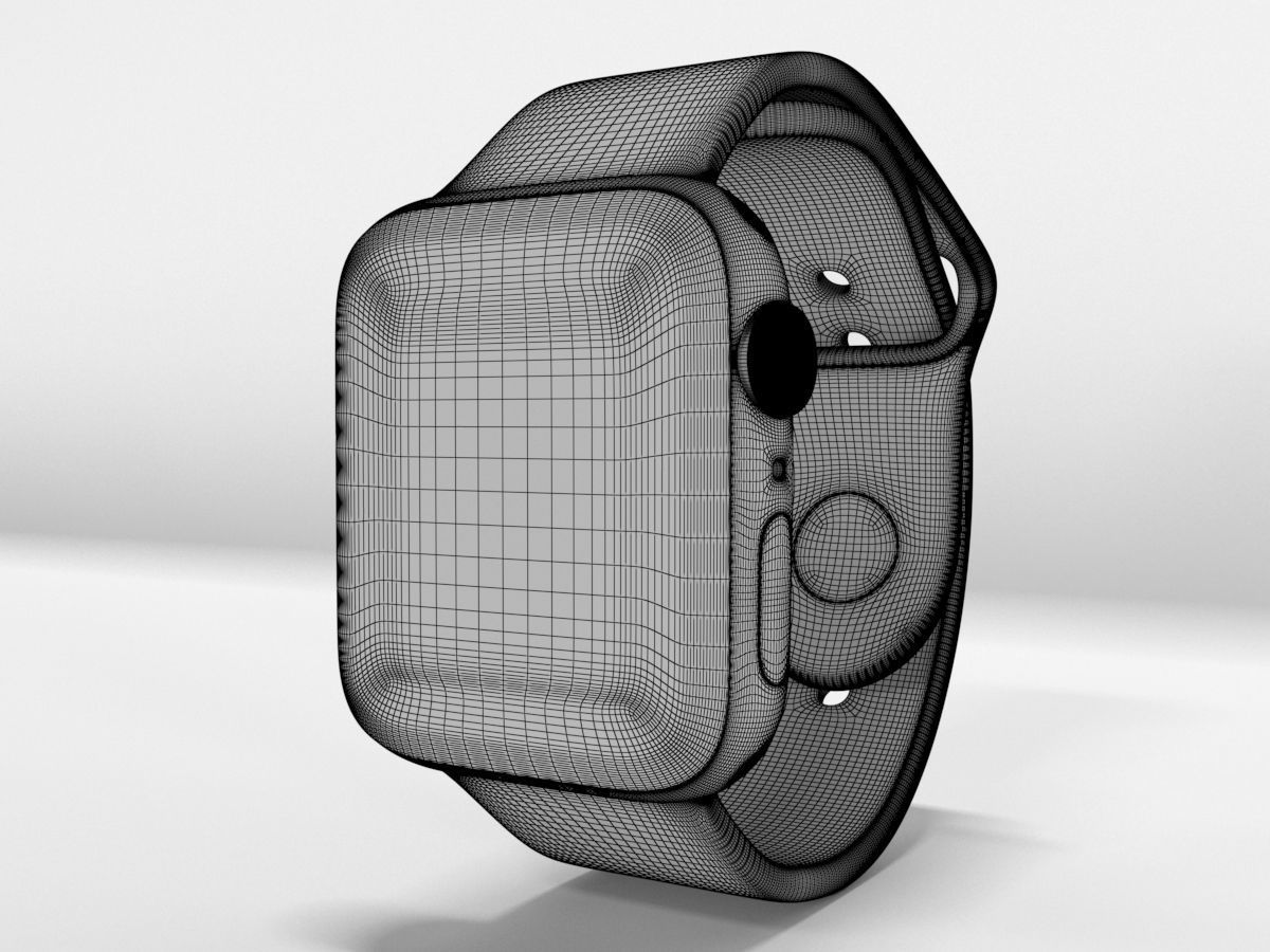 Apple Watch 4 Series Space Gray 3D model_17
