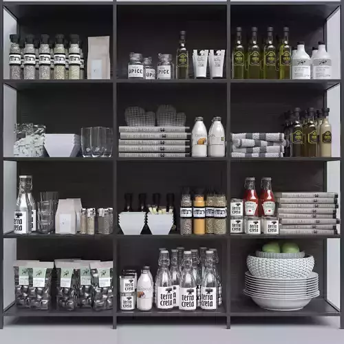 Rack with a trifle for the kitchen