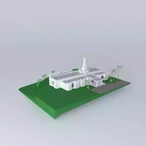 LDS.Temple Porto Alegre Brazil. Templo Mormon.102 nd. operati... Free 3D model