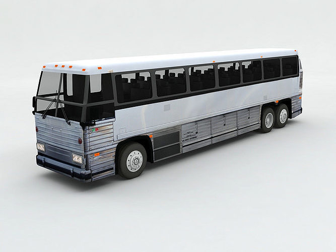 Charter Bus 3D model