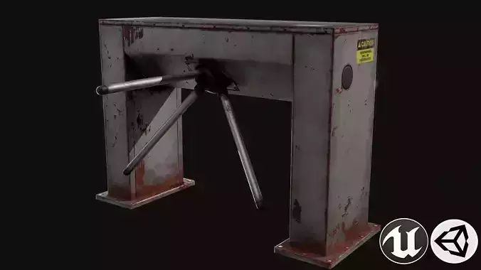 Turnstile metal gate