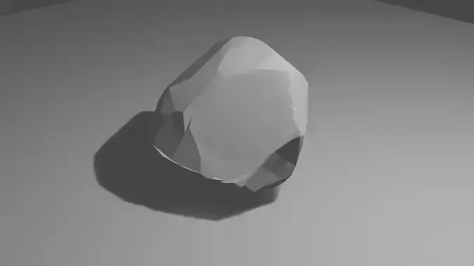 simple low poly rock