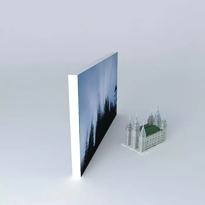 LDS. Temple Salt Lake City, Utah. Templo Mormon. 4th operatin... Free 3D model