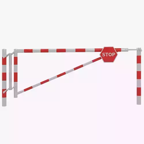 Barriers 8 gate with stripes