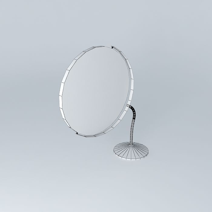 Mirror with Flexible Metal Free 3D model_4
