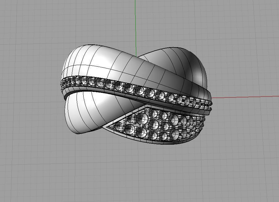 Diamond  Ring 3D print model 3D print model_11