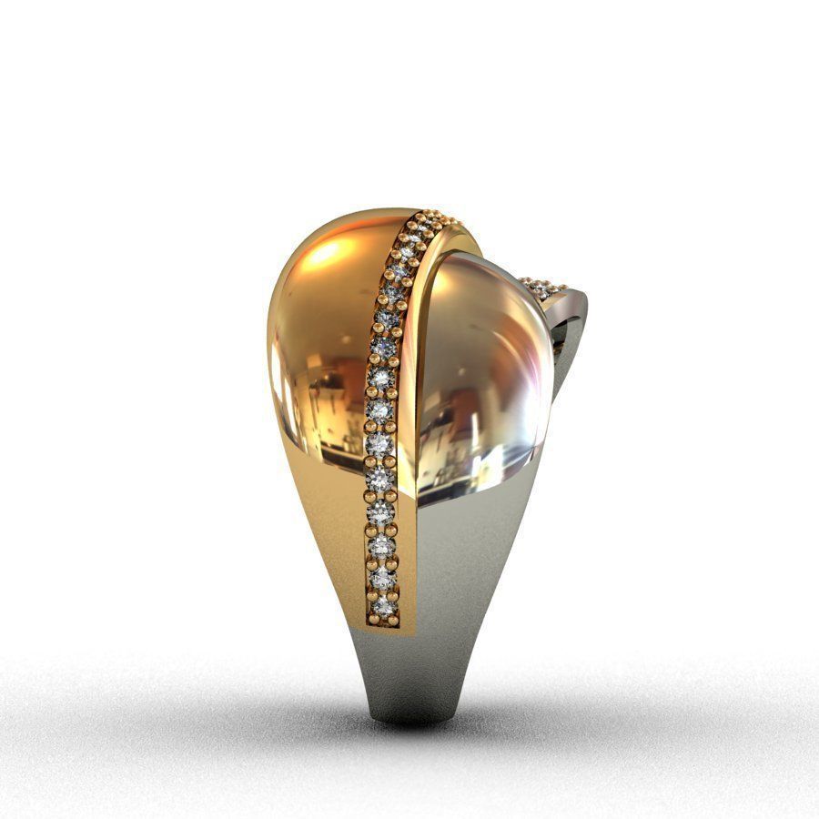 Diamond  Ring 3D print model 3D print model_5