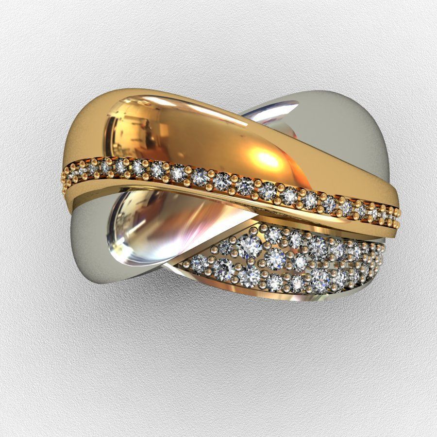 Diamond  Ring 3D print model 3D print model_2