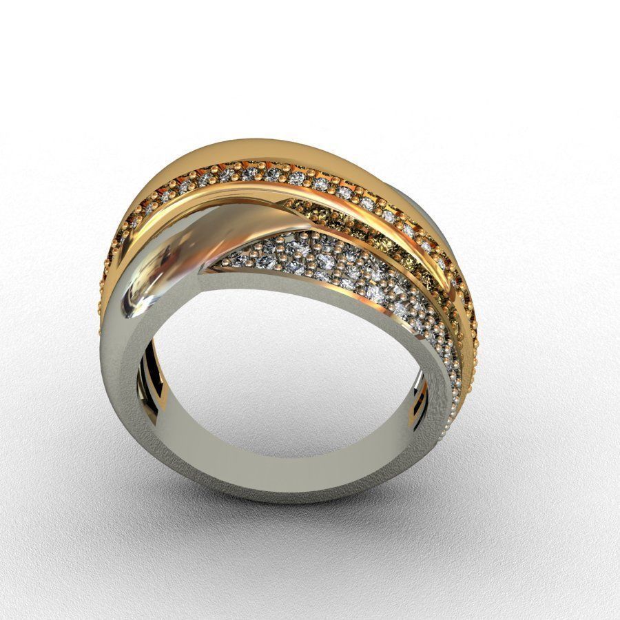Diamond  Ring 3D print model 3D print model_1